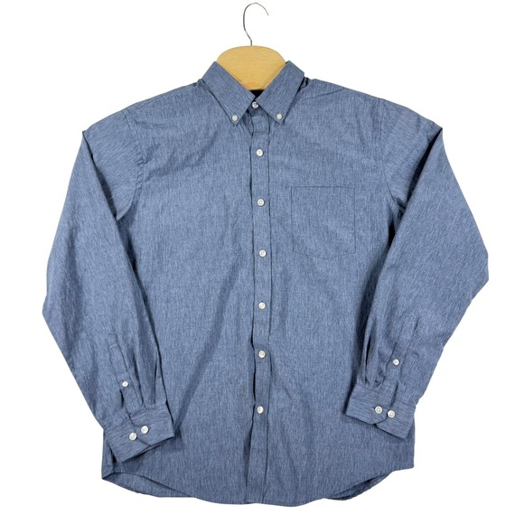 Van Heusen Other - Van Heusen Mens M Classic Fit Button Down Shirt Blue Long Sleeve Business Casual